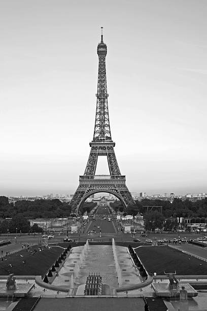 istock Eiffel Tower at dusk, Paris, France 187227081