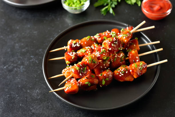 istock Teriyaki chicken skewers 1872270884