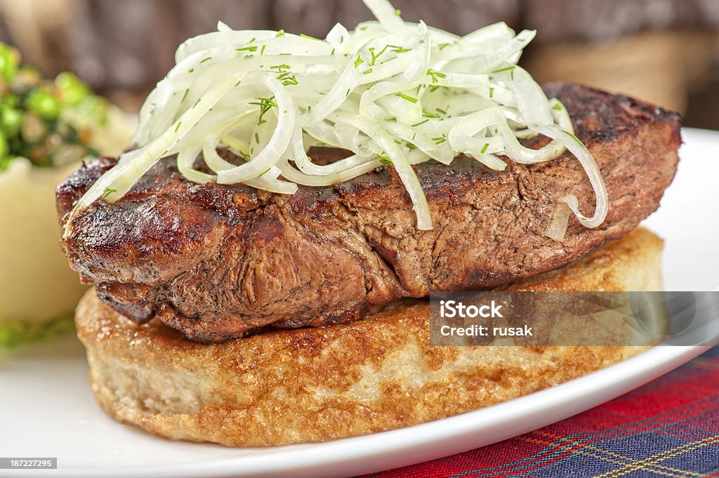 グルメのステーキ肉 - クローズアップのロイヤリティフリーストックフォト