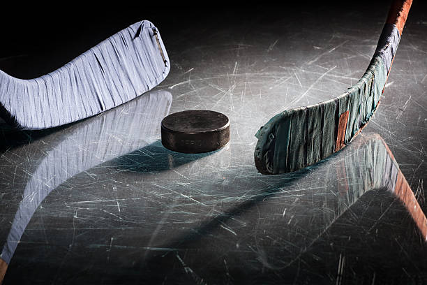 istock Hockey stick and puck 187228506