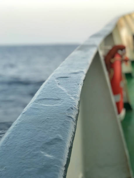 istock View of life buoy on board a ship 1872303273