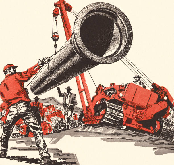 Contruction Site with Large Pipe