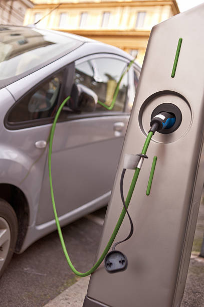 istock Electric car in charging 187231410