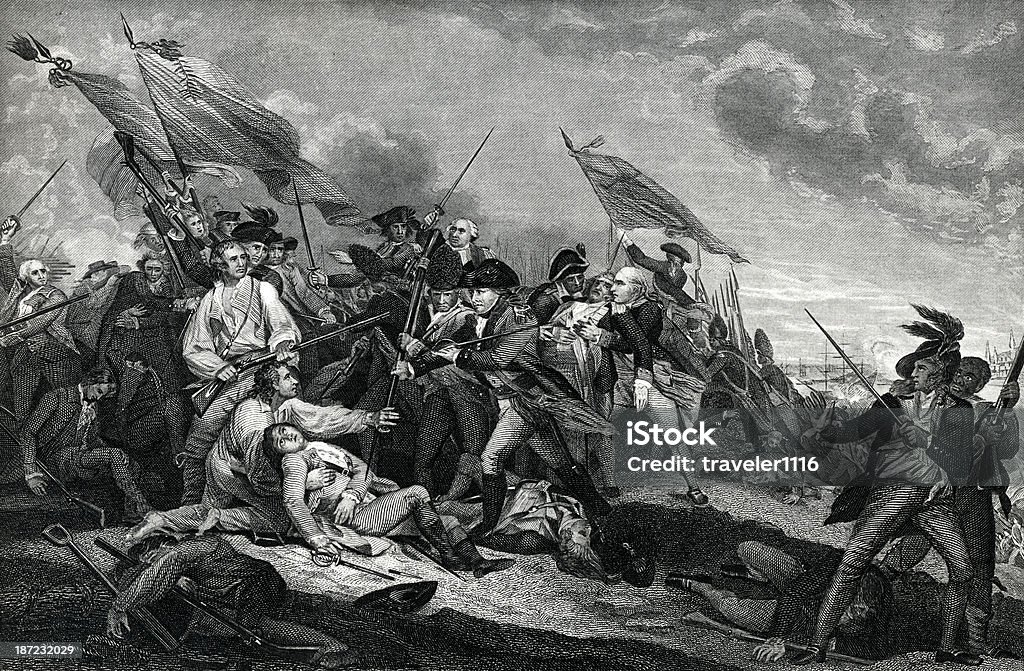 Schlacht von Bunker Hill - Lizenzfrei Unabhängigkeit Stock-Illustration
