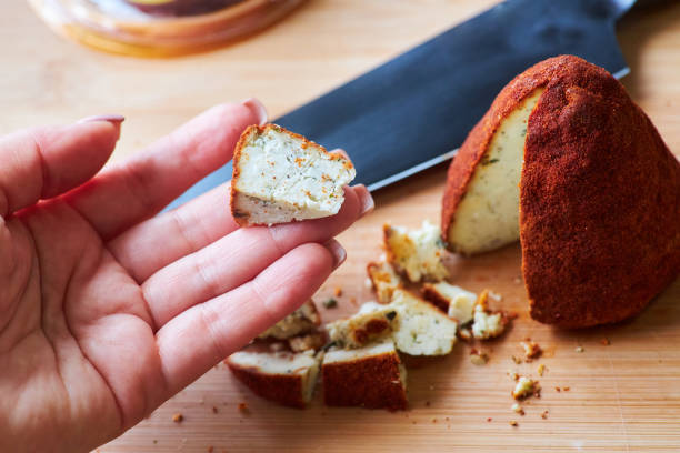 istock Swiss soft cheese made from ecological products. Cheese-making technologies 1872322068