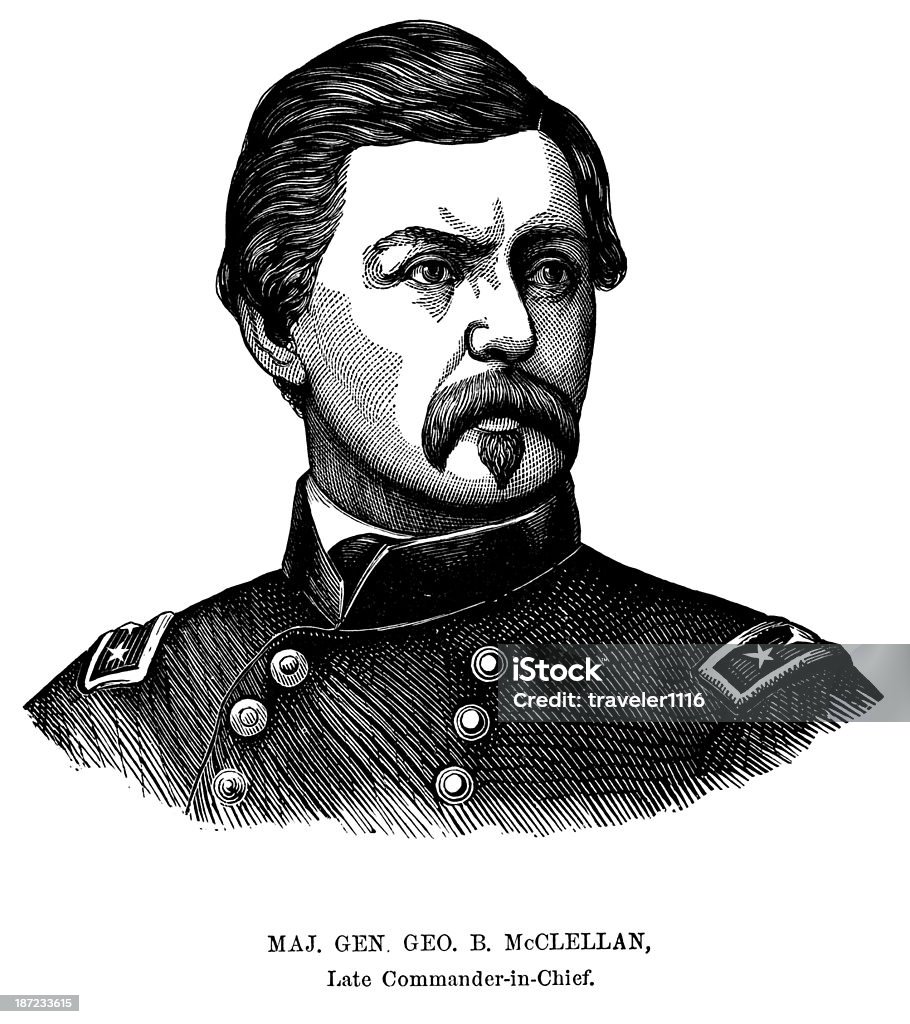 Mcclellan George B Mcclellan Stock Illustration - Download Image Now - 19th ...