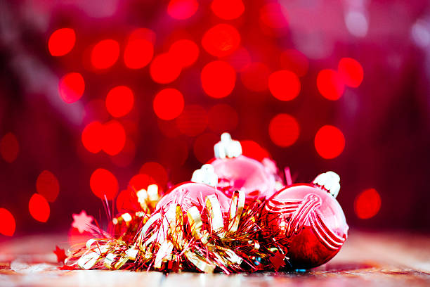istock Christmas Ornaments In Tinsel 187233746