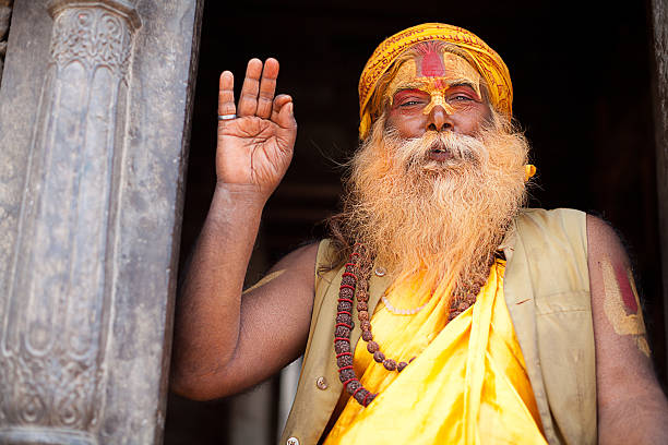istock Portrait of Holy Sadhu man 187234105