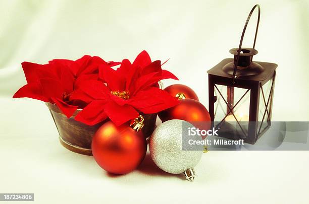 Weihnachtsdekoration Stockfoto und mehr Bilder von Blume - Blume, Blütenblatt, Christbaumkugel
