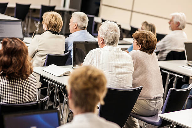istock Seniors in the community center 187234920