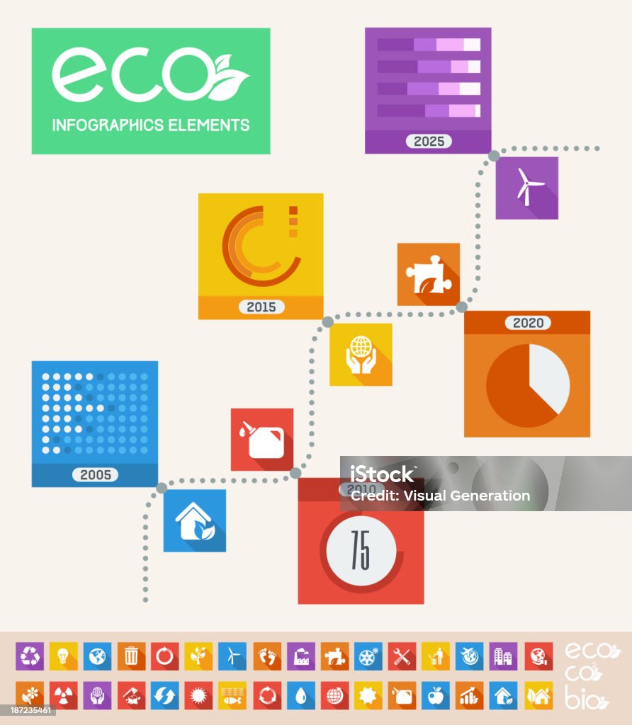 Écologie infographie modèle. - clipart vectoriel de Affaires libre de droits