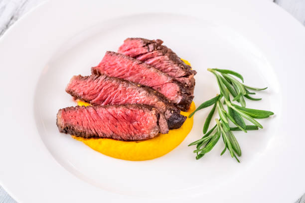 istock Sliced rib eye steak 1872356329