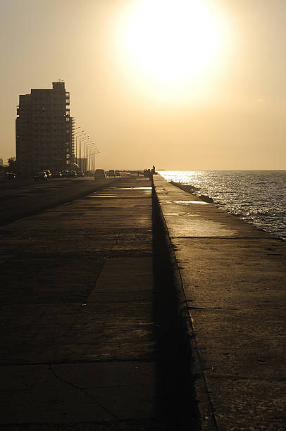Malecón of Havana Cuba stock photo
