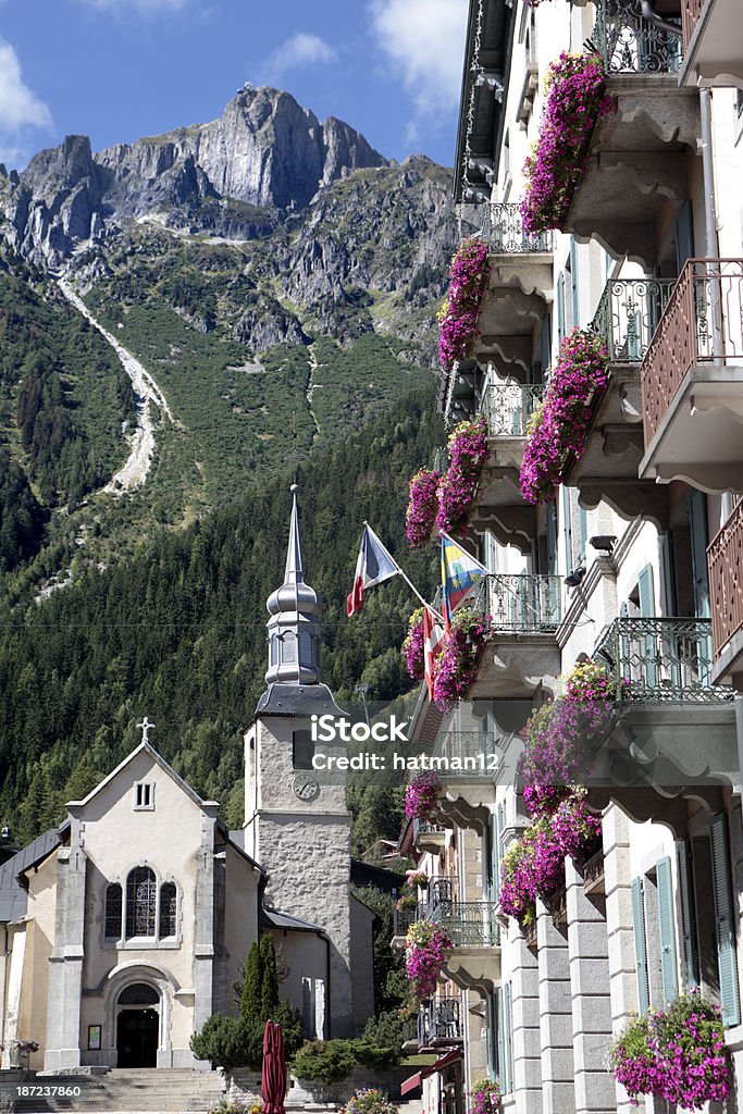 Chamonix village - Foto de stock de Chamonix libre de derechos
