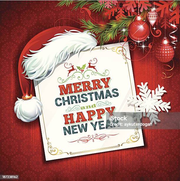 Christmas Background Stock Illustration - Download Image Now - Christmas, Letter - Document, Animal Markings