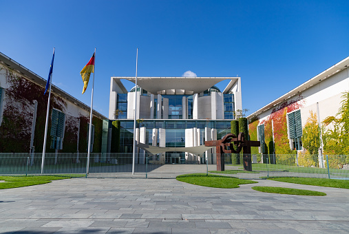Berlin, Germany - September 24, 2023: A picture of the German Chancellery.