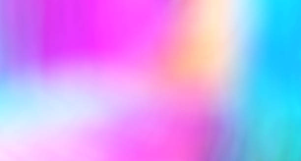 istock Defocused Abstract pink purple orange yellow and blue Gradient Pattern Background shotten from cloth 1872406978