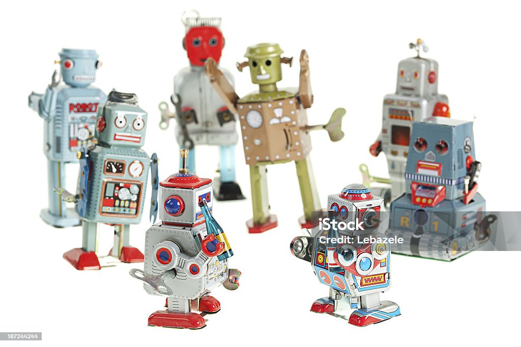 robot Vintage parti - Foto stock royalty-free di Robot