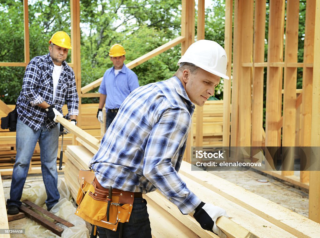 Pracowników budowlanych - Zbiór zdjęć royalty-free (Ciężki)
