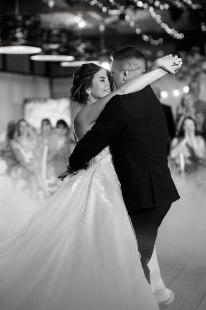 istock the first dance of the bride and groom inside a restaurant 1872447077
