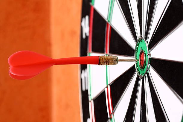 istock Darts in bull's-eye 187244987
