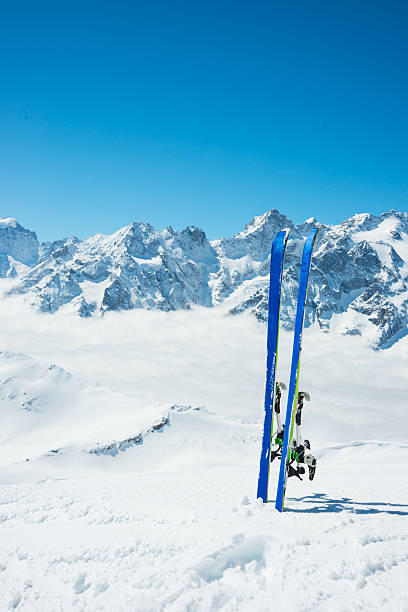 istock Winter High Mountain Landscape with ski 187245837