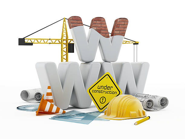 웹사이트 under 공사장 - web page www construction internet 뉴스 사진 이미지