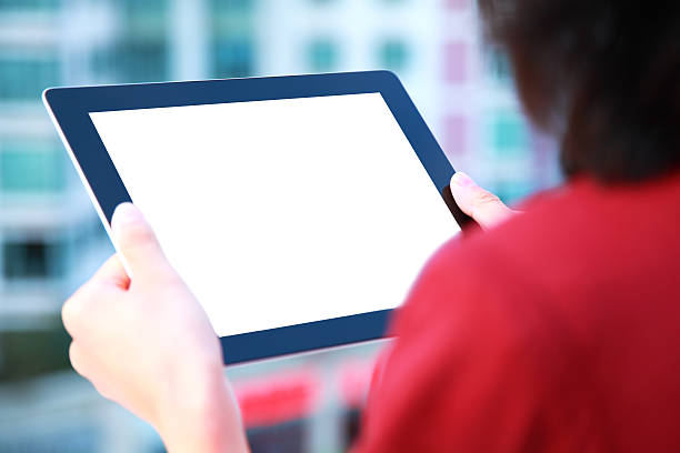 istock Hand Holding blank screen Digital Tablet-XXXL 187246121