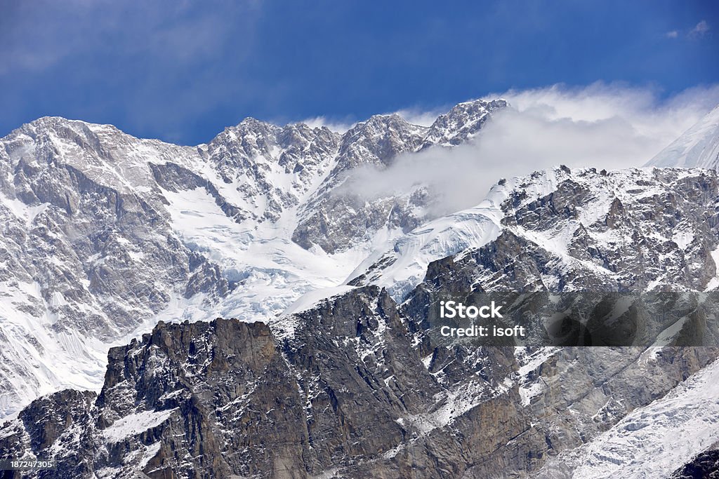 Kanchenjunga.  Everest circuito.  Nepal motivazioni - Foto stock royalty-free di Ama Dablam