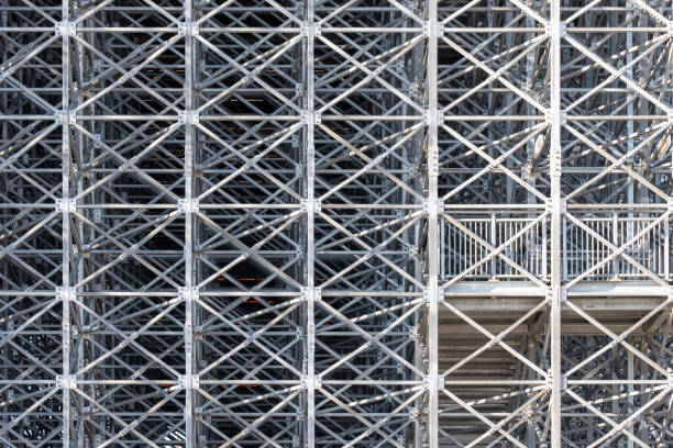 istock Architectural detail Modern metal structure 1872475495
