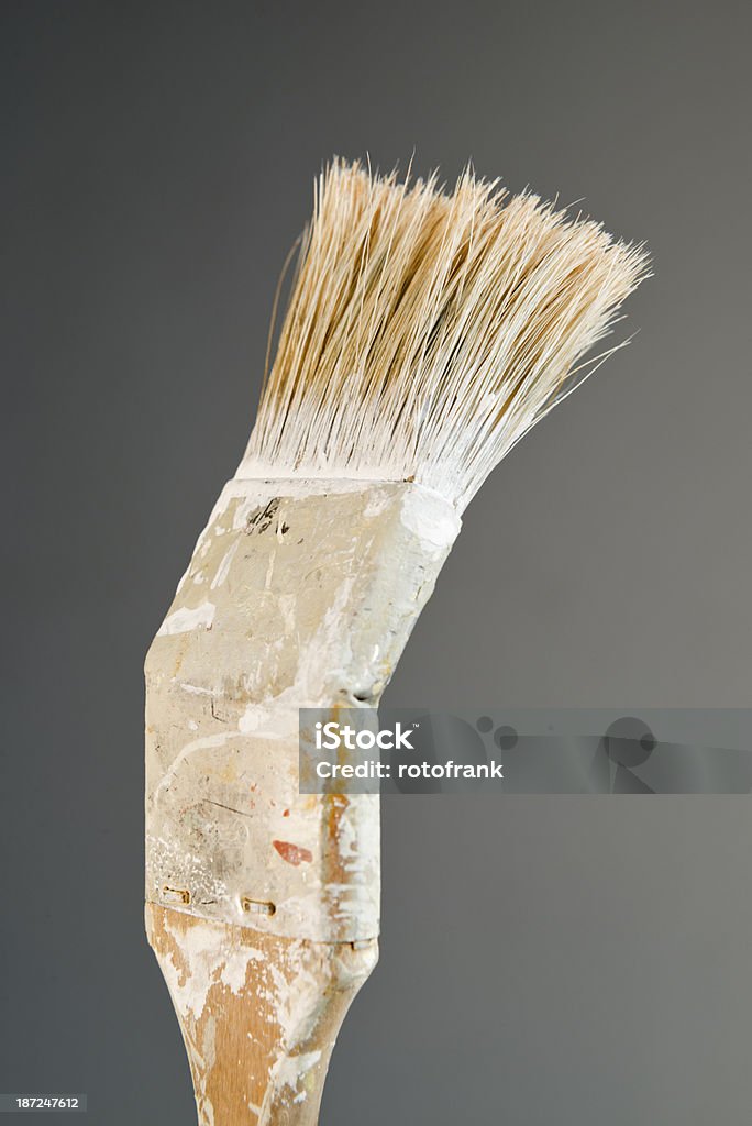 Old used paint-brush Art And Craft Stock Photo