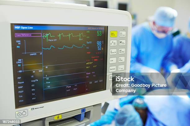 Keeping Track Of The Patients Vitals Stock Photo - Download Image Now - Electrocardiography, Machinery, Computer Monitor