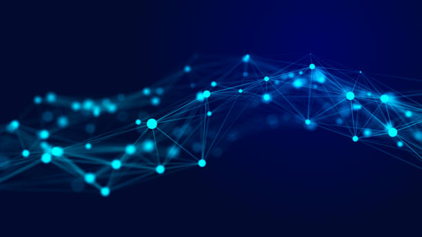 istock Abstract bright wave of glowing particles. The flow of musical sounds. Big data visualization. 3d rendering. 1872494880