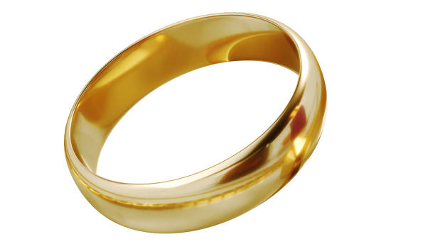 istock golden wedding ring isolated on white background 1872502171