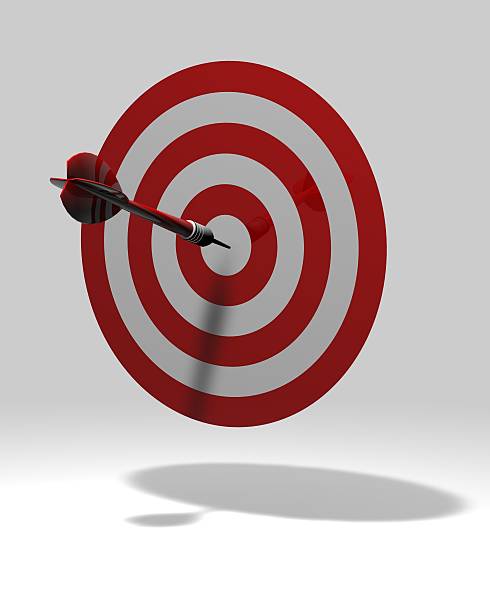 istock aim concept with red darts isolated illustration 187250868