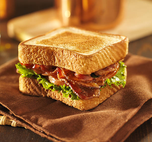 istock BLT bacon lettuce tomato sandwich on a napkin 187252015