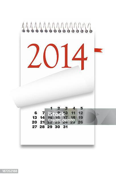 2014 年のカレンダーに白背景 - 2014年のストックフォトや画像を多数ご用意 - 2014年, カットアウト, カレンダー