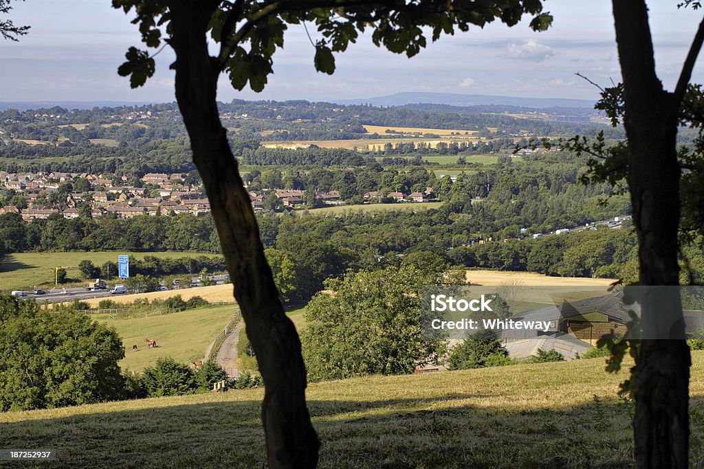 Vista de las colinas hacia Surrey Godstone - Foto de stock de Aire libre libre de derechos