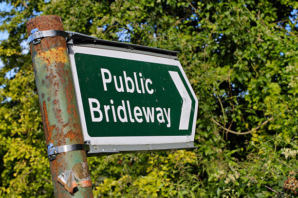 istock Public bridleway notice North Downs Way Surrey Hills 187252942