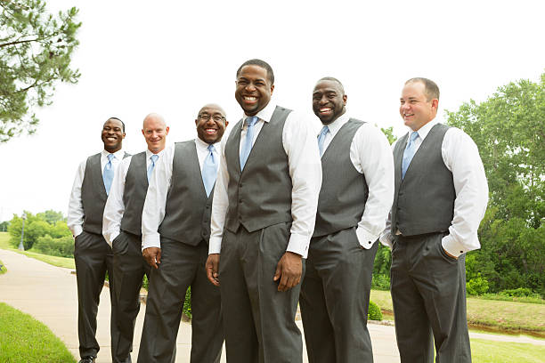 istock Multi-cultral group of groomsmen 187253521