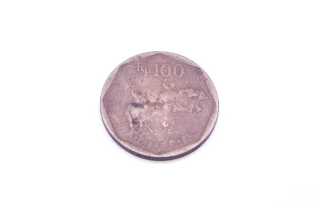 istock Indonesia coin money 100 rupiah. on white background 1872539858