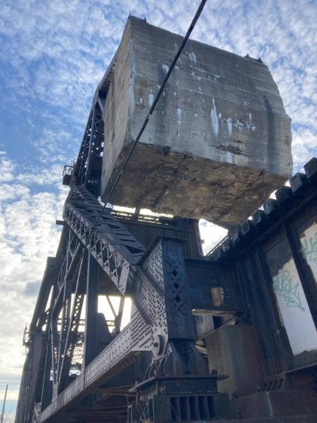 istock Railroad Bascule Bridge Detail 1872550221
