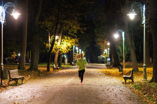 istock Late Night Training In City Park 1872567445