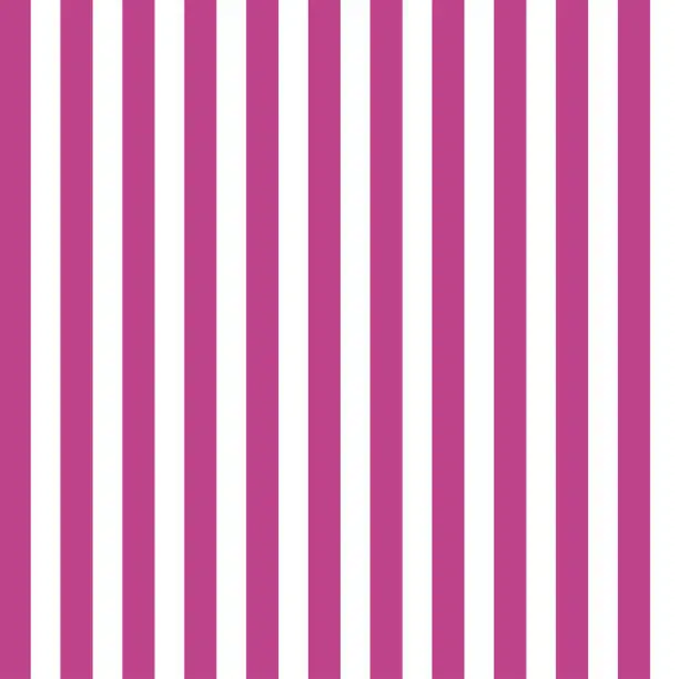 Vector illustration of Pattern of vertical stripes in pink tones on white background