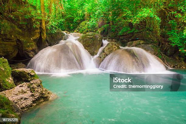 Waterfall Beautiful In Kanchanaburi Province Stock Photo - Download Image Now