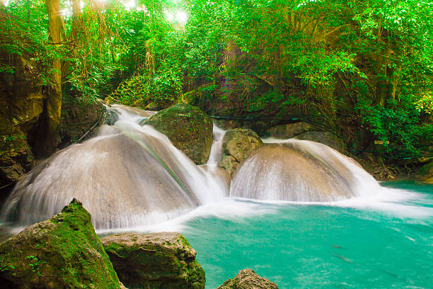 istock Waterfall at Erawan National Park Kanjanaburi Thailand 187257486