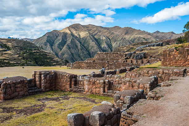 istock Tourist Chincheros ruins peruvian Andes Cuzco Peru 187258247