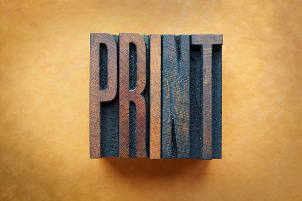 imprimir - letterpress printing press print typescript imagens e fotografias de stock