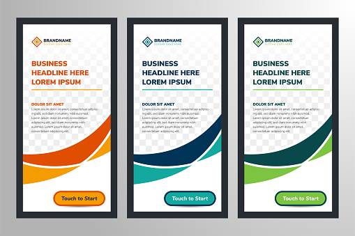 Business Roll up banner vertical template design, for brochure, business, flyer, infographics. modern x-banner and flag-banner advertising. vector illustration with space photo colllage