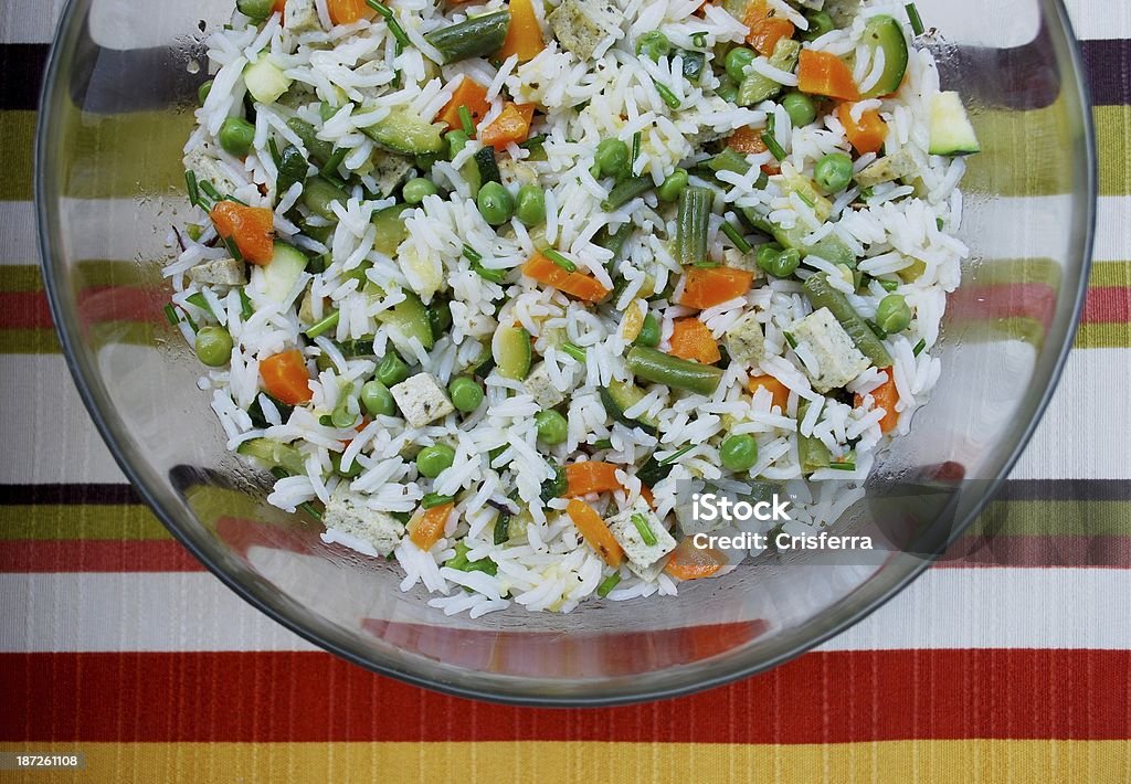 Insalata di riso vegetariani - Foto stock royalty-free di Carota